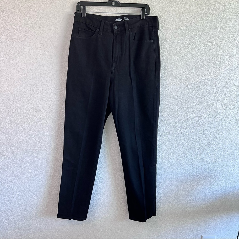Old Navy Women’s The Sky Hi Straight Black Jack Jeans‎